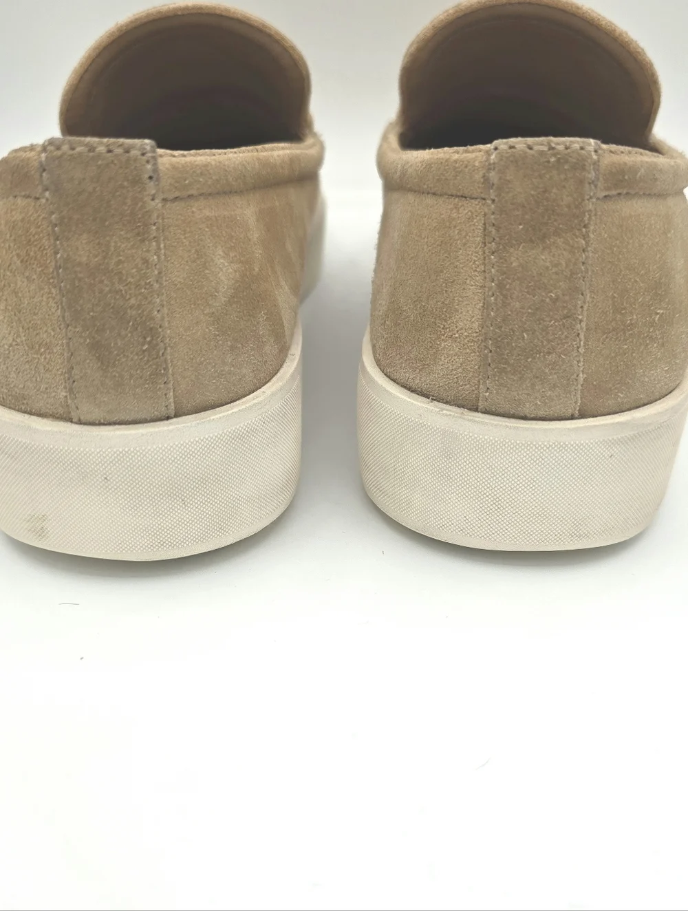 Vince Suede Loafers Womens 8.5 Tan Slip On Flats Leather Comfort Casual Shoes